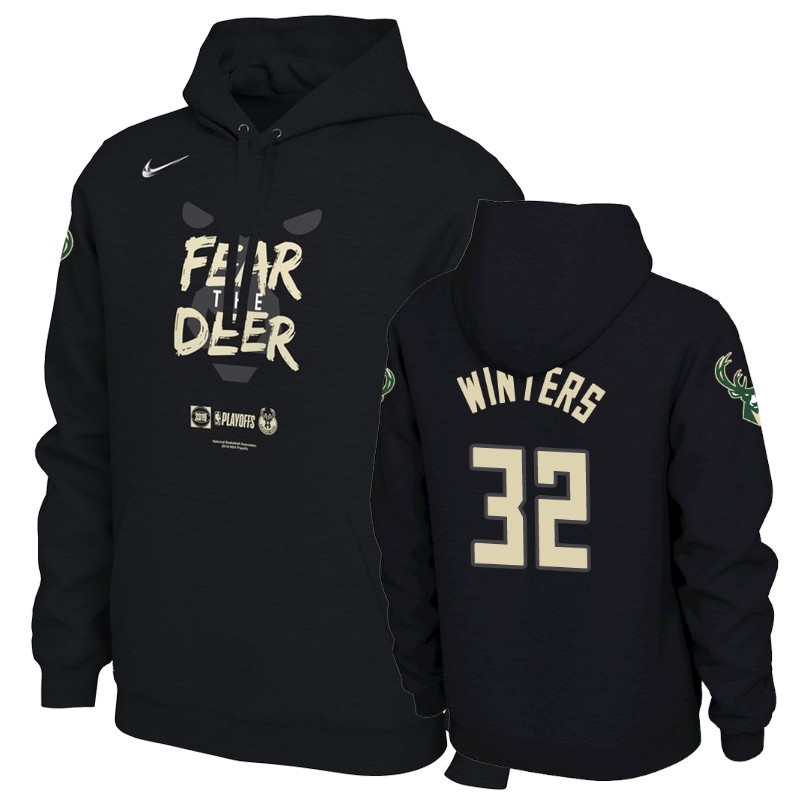 Felpe Con Cappuccio Milwaukee Bucks #32 Brain Winters Nero Acquista