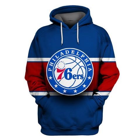 Felpe Con Cappuccio Philadelphia 76ers Blu Acquista