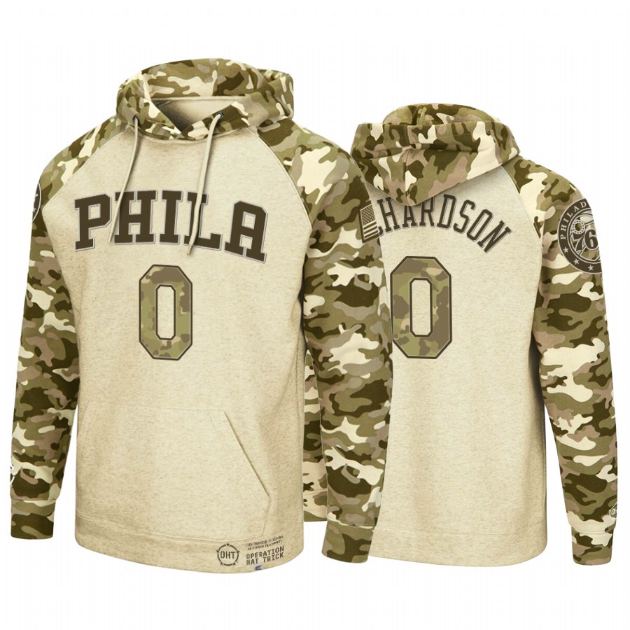 Felpe Con Cappuccio Philadephia 76ers #0 Josh Richardson camo Acquista