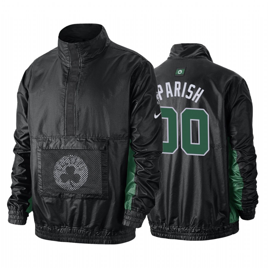 Giacca NBA Boston Celtics #00 Robert Parish Nero Acquista