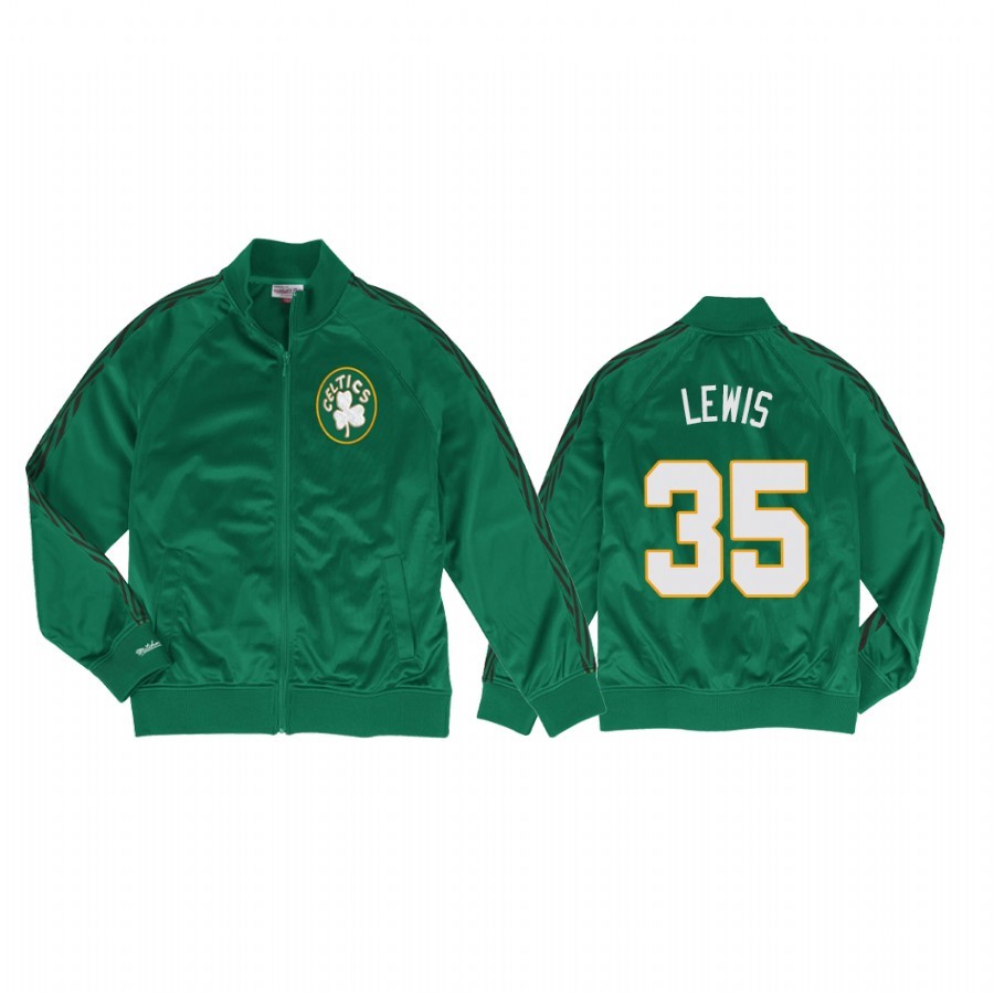 Giacca NBA Boston Celtics #35 Reggie Lewis Verde Acquista