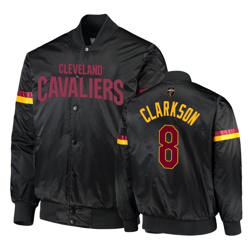 Giacca NBA Cleveland Cavaliers #8 Jordan Clarkson Nero Acquista
