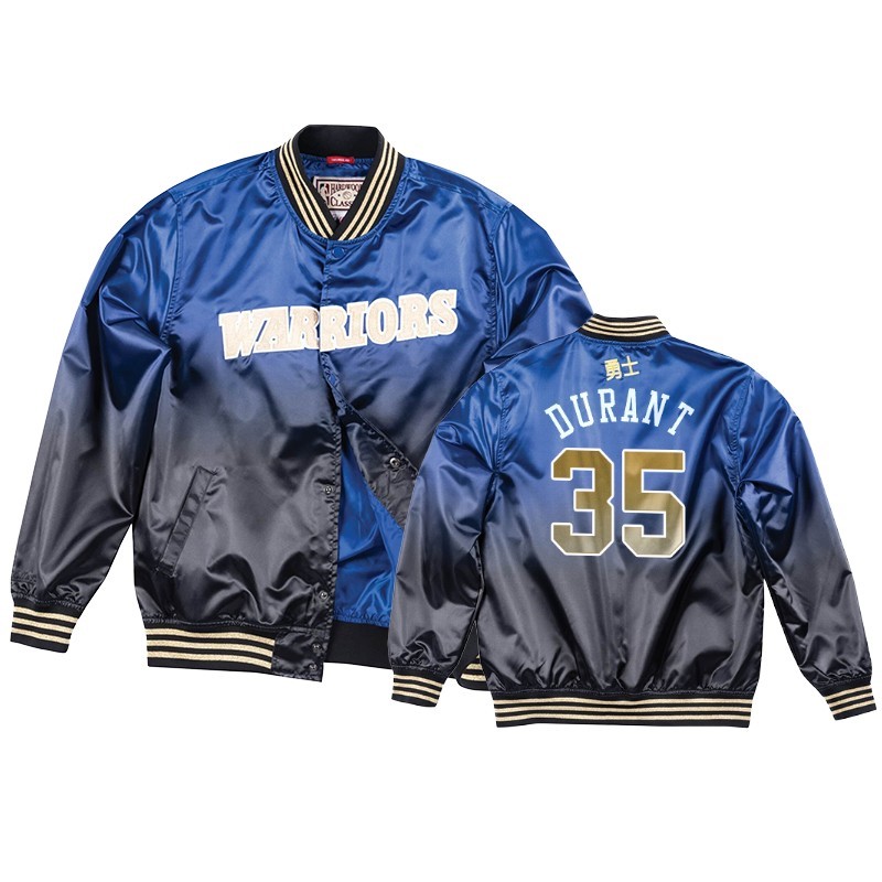 Giacca NBA Golden State Warriors #35 Kevin Durant Blu Acquista