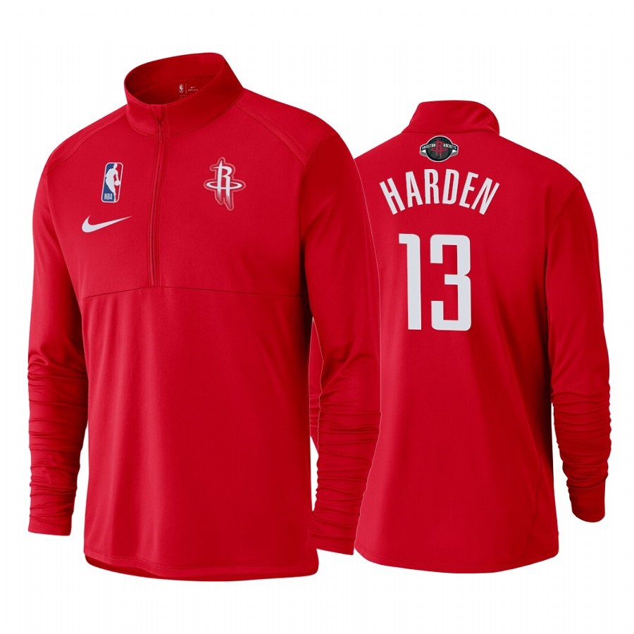 Giacca NBA Houston Rockets #13 James Harden Rosso Acquista