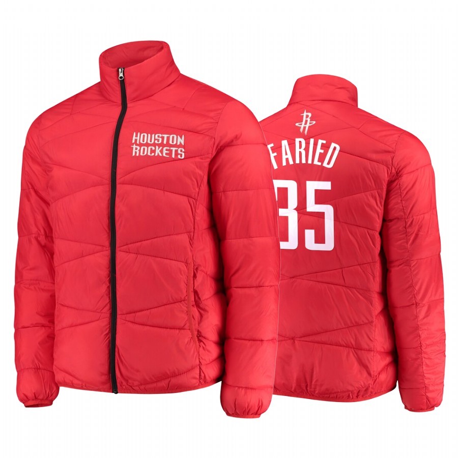 Giacca NBA Houston Rockets #35 Kenneth Faried Rosso Acquista