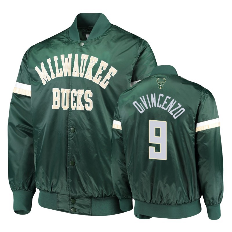 Giacca NBA Milwaukee Bucks #9 Donte DiVincenzo Verde Acquista
