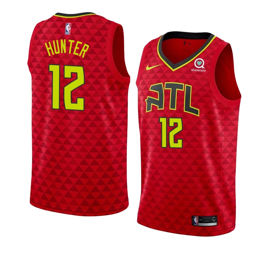 Maglia NBA Nike Atlanta Hawks #12 De'andre Hunter Rosso Statement 2019-20 Acquista