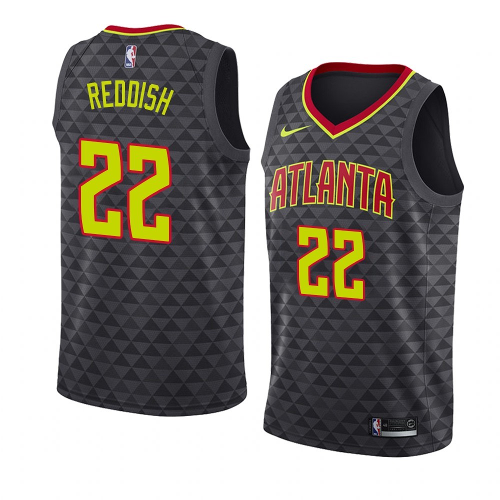 Maglia NBA Nike Atlanta Hawks #22 Cam Reddish Nero Icon 2019-20 Acquista