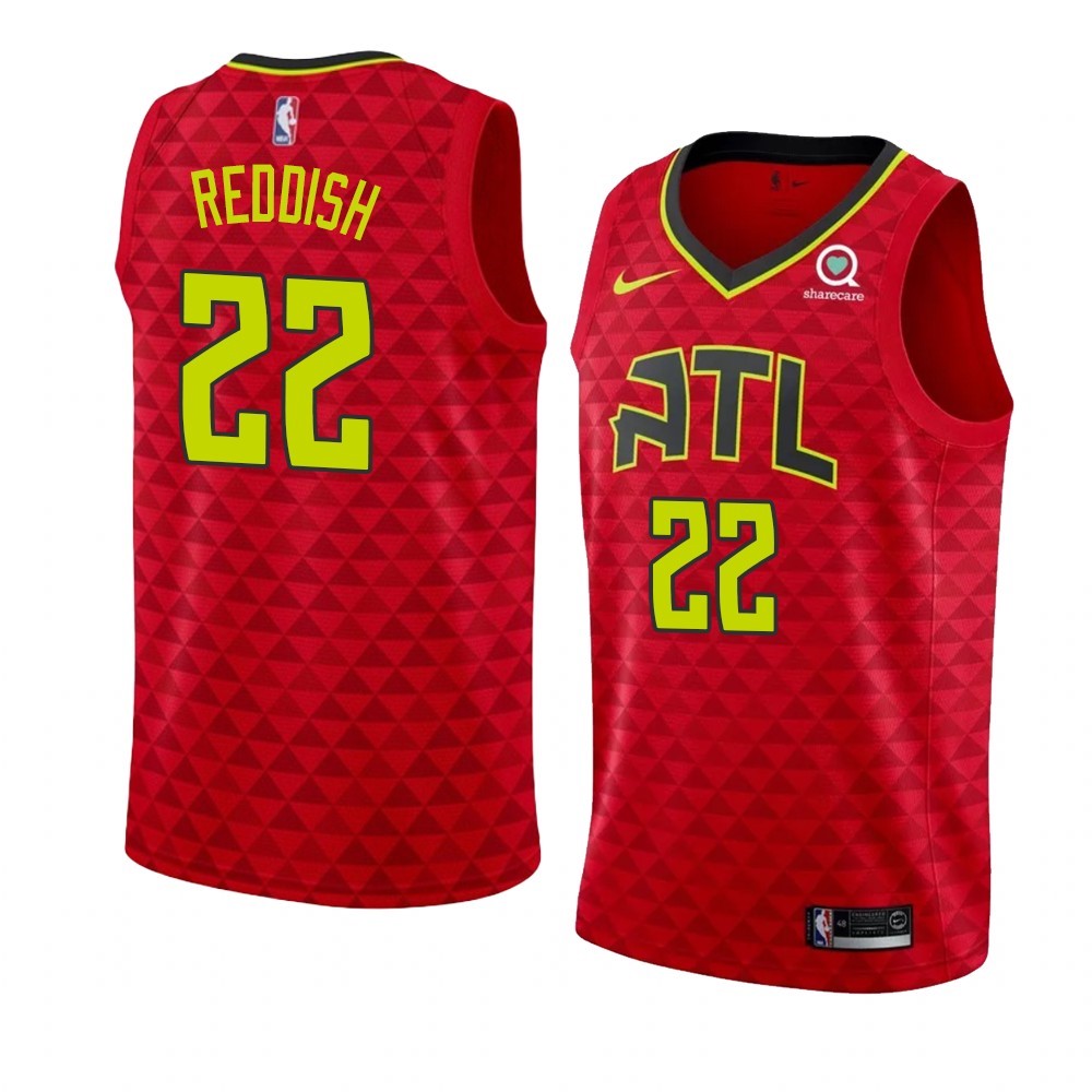 Maglia NBA Nike Atlanta Hawks #22 Cam Reddish Rosso Statement 2019-20 Acquista