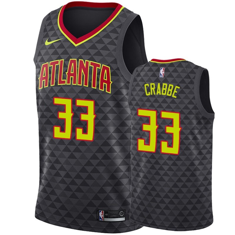 Maglia NBA Nike Atlanta Hawks #33 Allen Crabbe Nero Icon 2019-20 Acquista