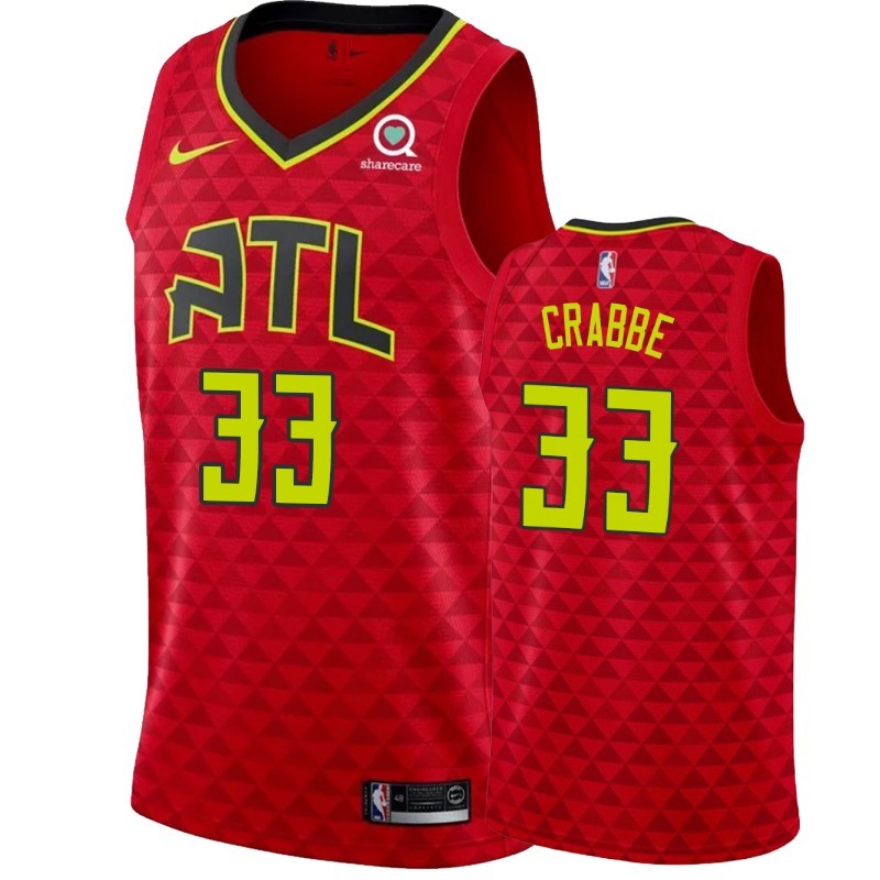 Maglia NBA Nike Atlanta Hawks #33 Allen Crabbe Rosso Statement 2019-20 Acquista