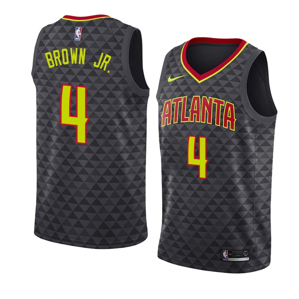 Maglia NBA Nike Atlanta Hawks #4 Charlie Brown Jr. Nero Icon 2019-20 Acquista