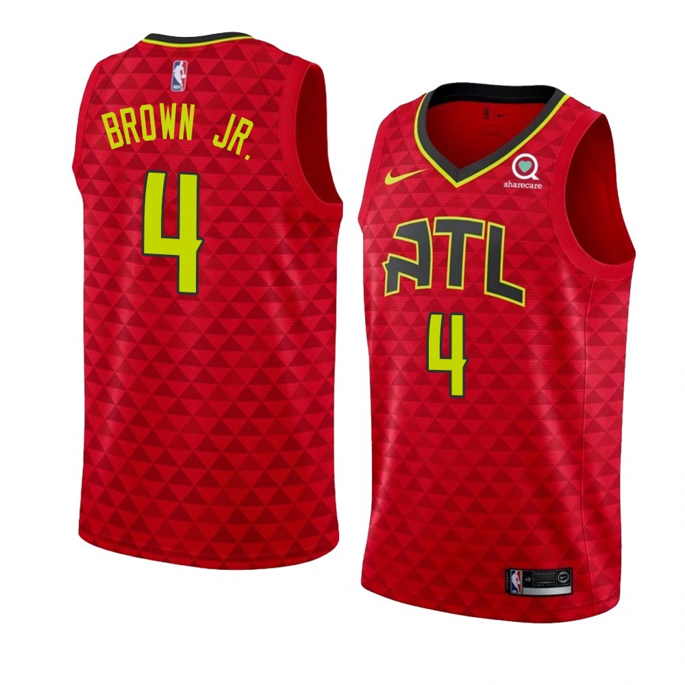 Maglia NBA Nike Atlanta Hawks #4 Charlie Brown Jr. Rosso Statement 2019-20 Acquista