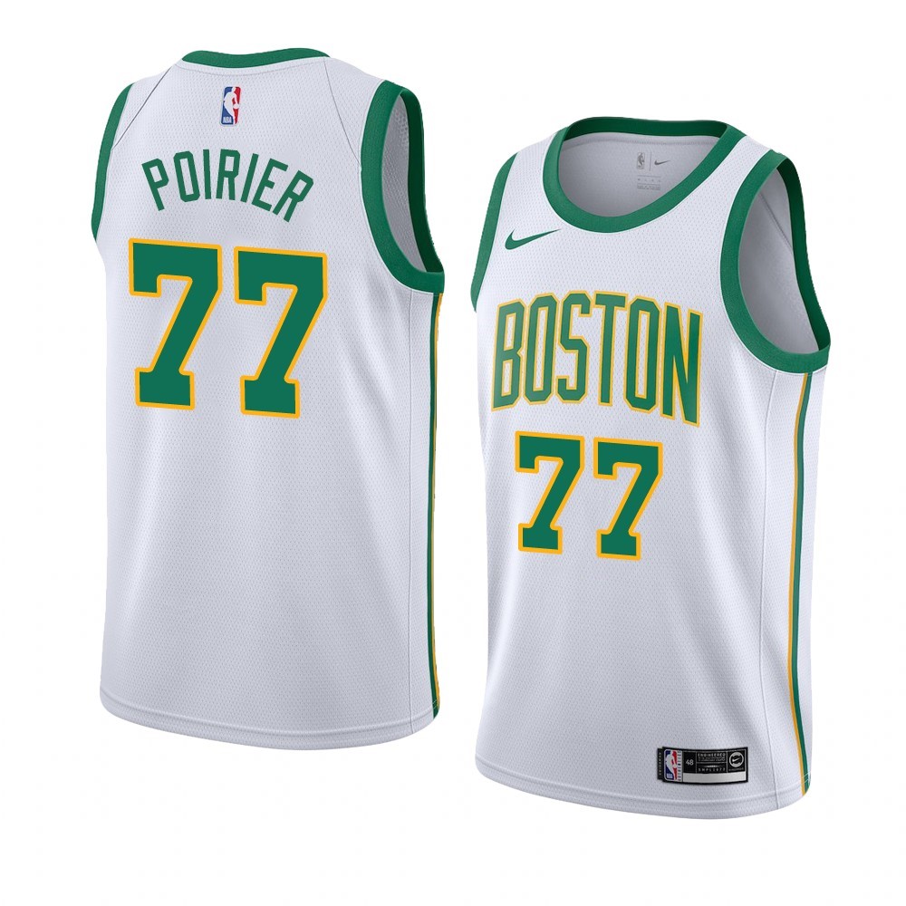 Maglia NBA Nike Boston Celtics #77 Vincent Poirier Bianco Città 2019-20 Acquista