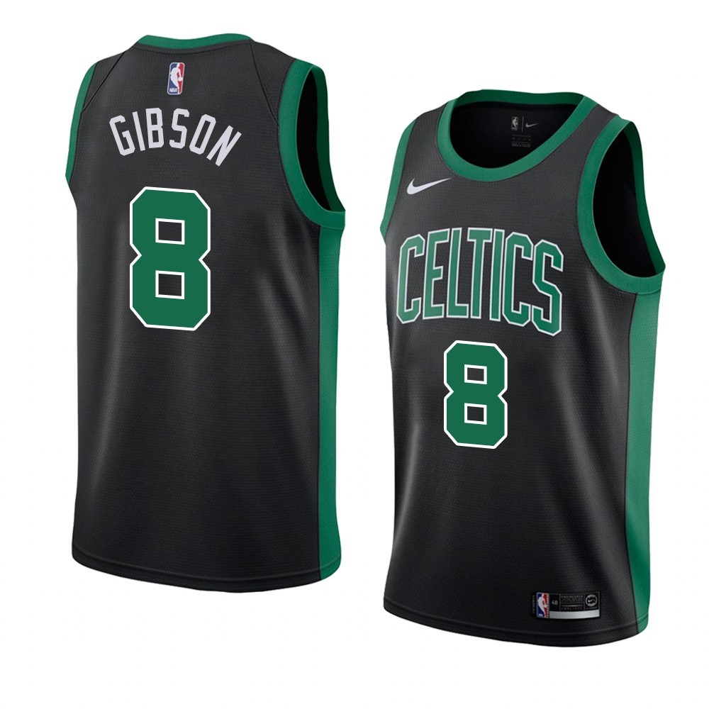 Maglia NBA Nike Boston Celtics #8 Jonathan Gibson Nero Statement 2019-20 Acquista