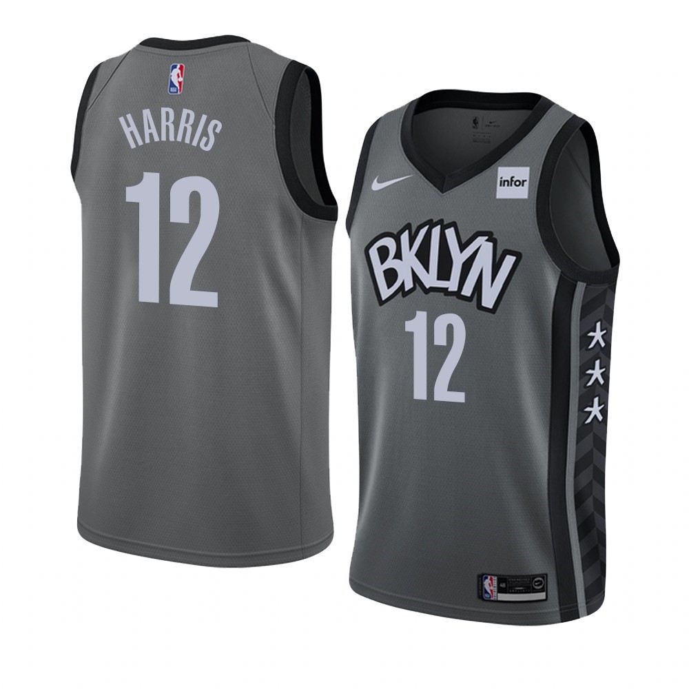 Maglia NBA Nike Brooklyn Nets #12 Joe Harris Grigio Statement 2019-20 Acquista