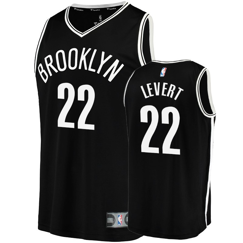 Maglia NBA Nike Brooklyn Nets #22 Caris LeVerde Nero Icon Acquista