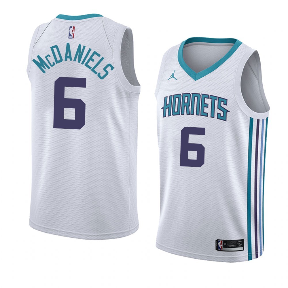 Maglia NBA Nike Charlotte Hornets #6 Jalen McDaniels Bianco Association 2019-20 Acquista