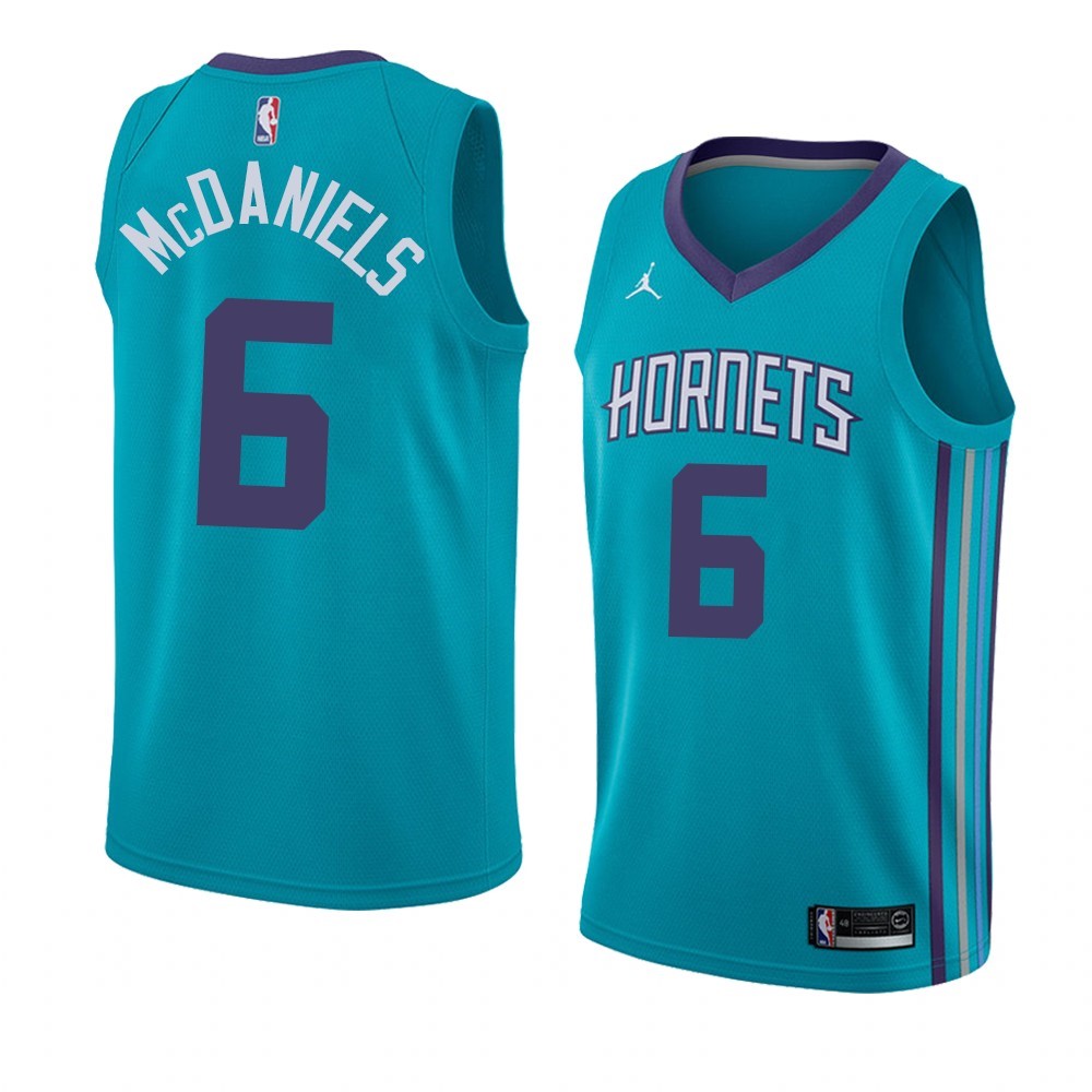 Maglia NBA Nike Charlotte Hornets #6 Jalen McDaniels Blu Icon 2019-20 Acquista