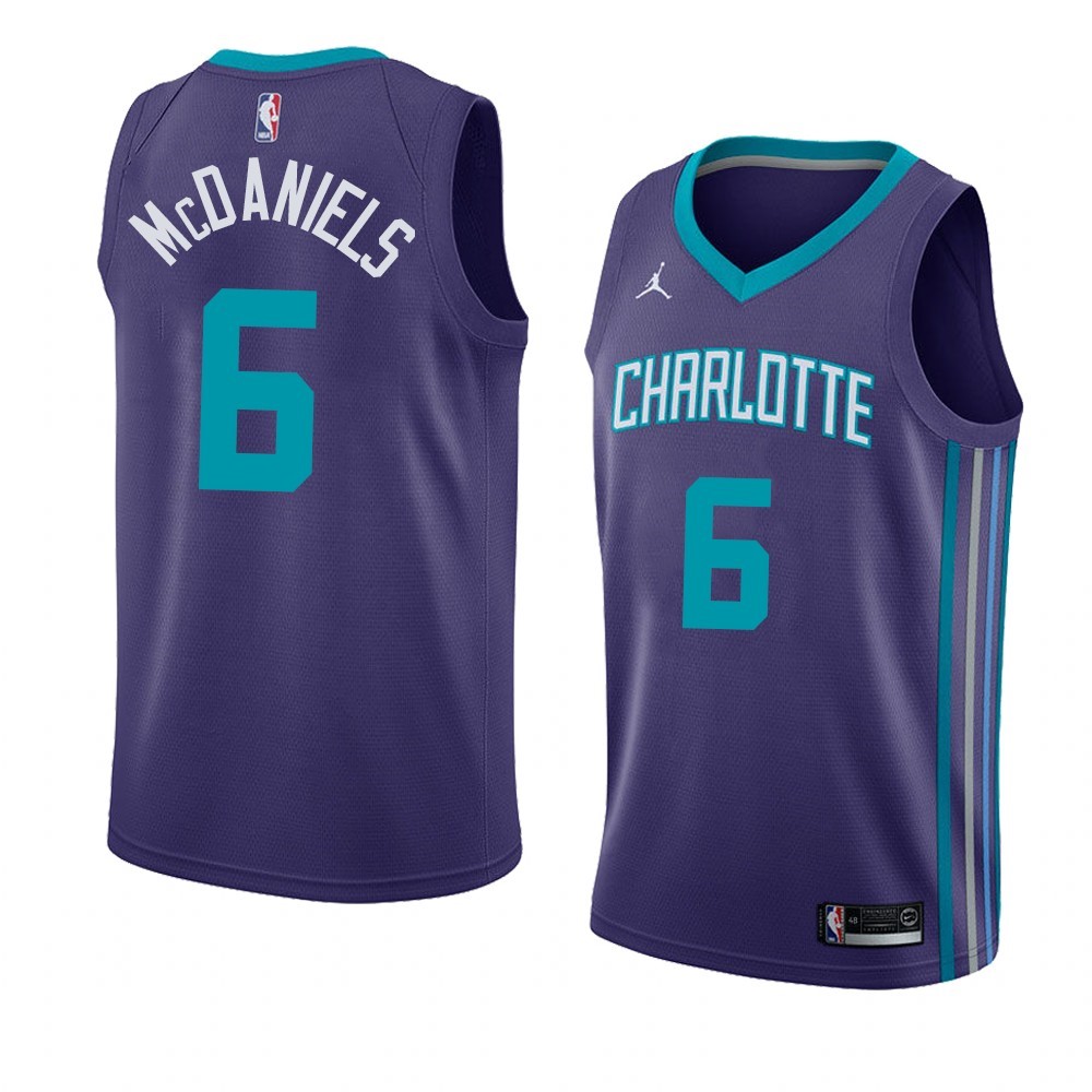 Maglia NBA Nike Charlotte Hornets #6 Jalen McDaniels Pourpre Statement 2019-20 Acquista