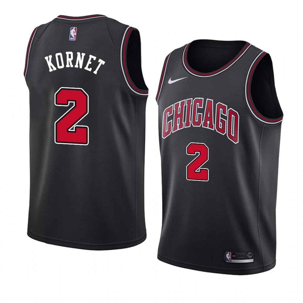 Maglia NBA Nike Chicago Bulls #2 Luke Kornet Nero Statement 2019-20 Acquista