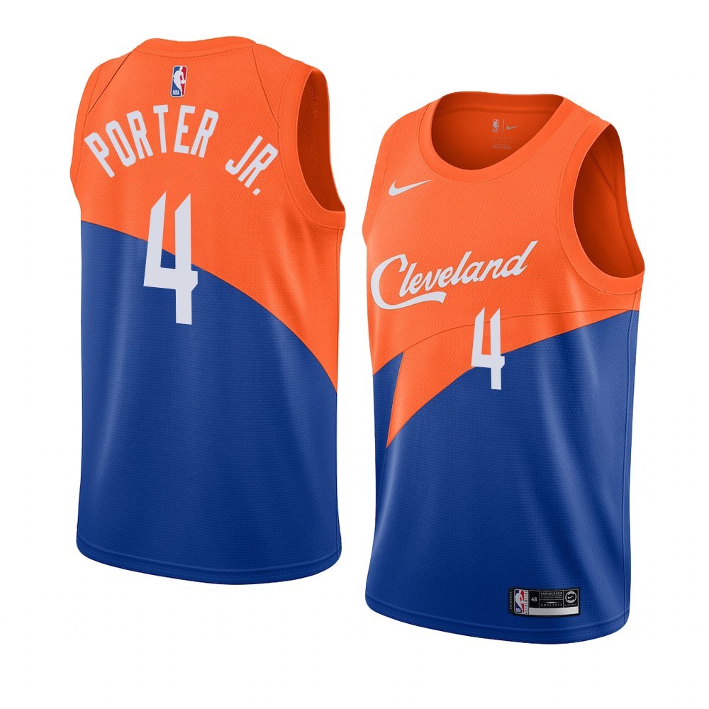 Maglia NBA Nike Cleveland Cavaliers #4 Kevin Porter Jr. Blu Città Acquista