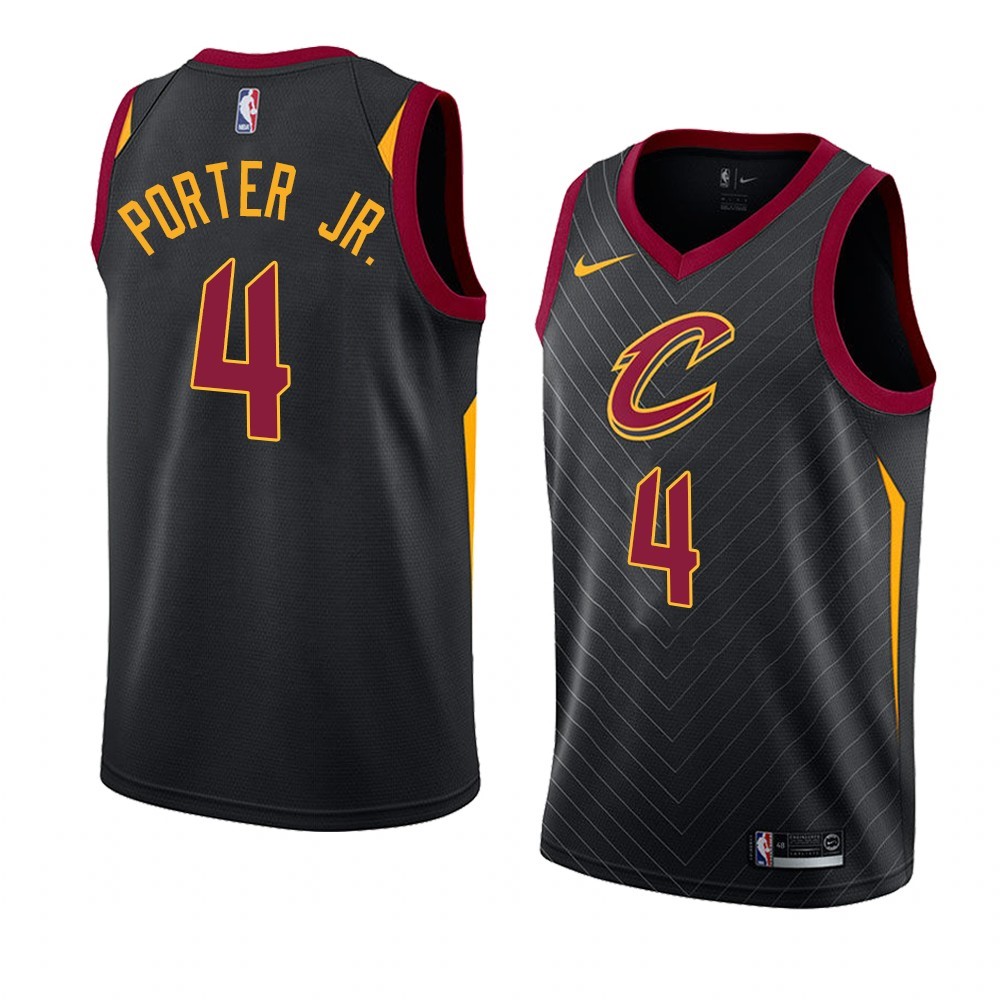 Maglia NBA Nike Cleveland Cavaliers #4 Kevin Porter Jr. Nero Statement 2019-20 Acquista