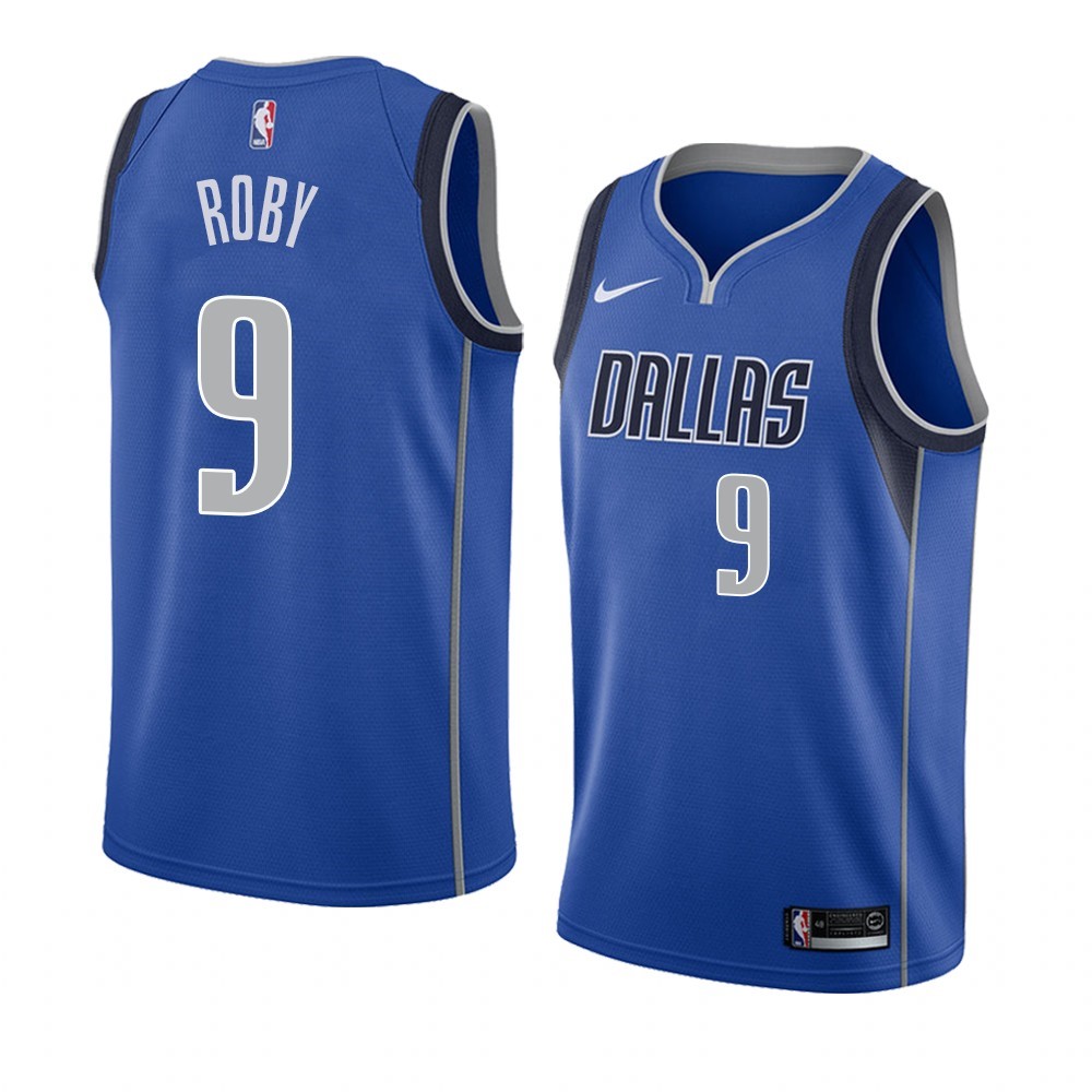 Maglia NBA Nike Dallas Mavericks #9 Isaiah Roby Blu Icon 2019-20 Acquista