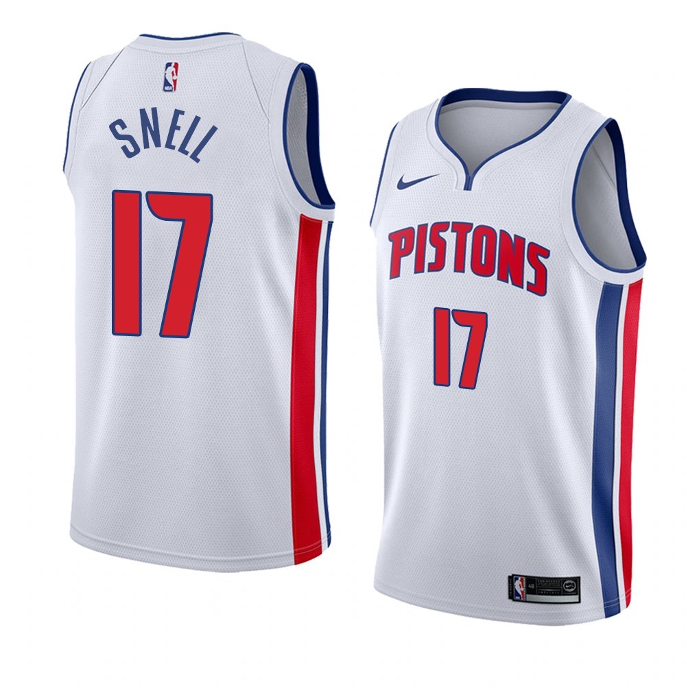 Maglia NBA Nike Detroit Pistons #17 Tony Snell Bianco Association 2019-20 Acquista