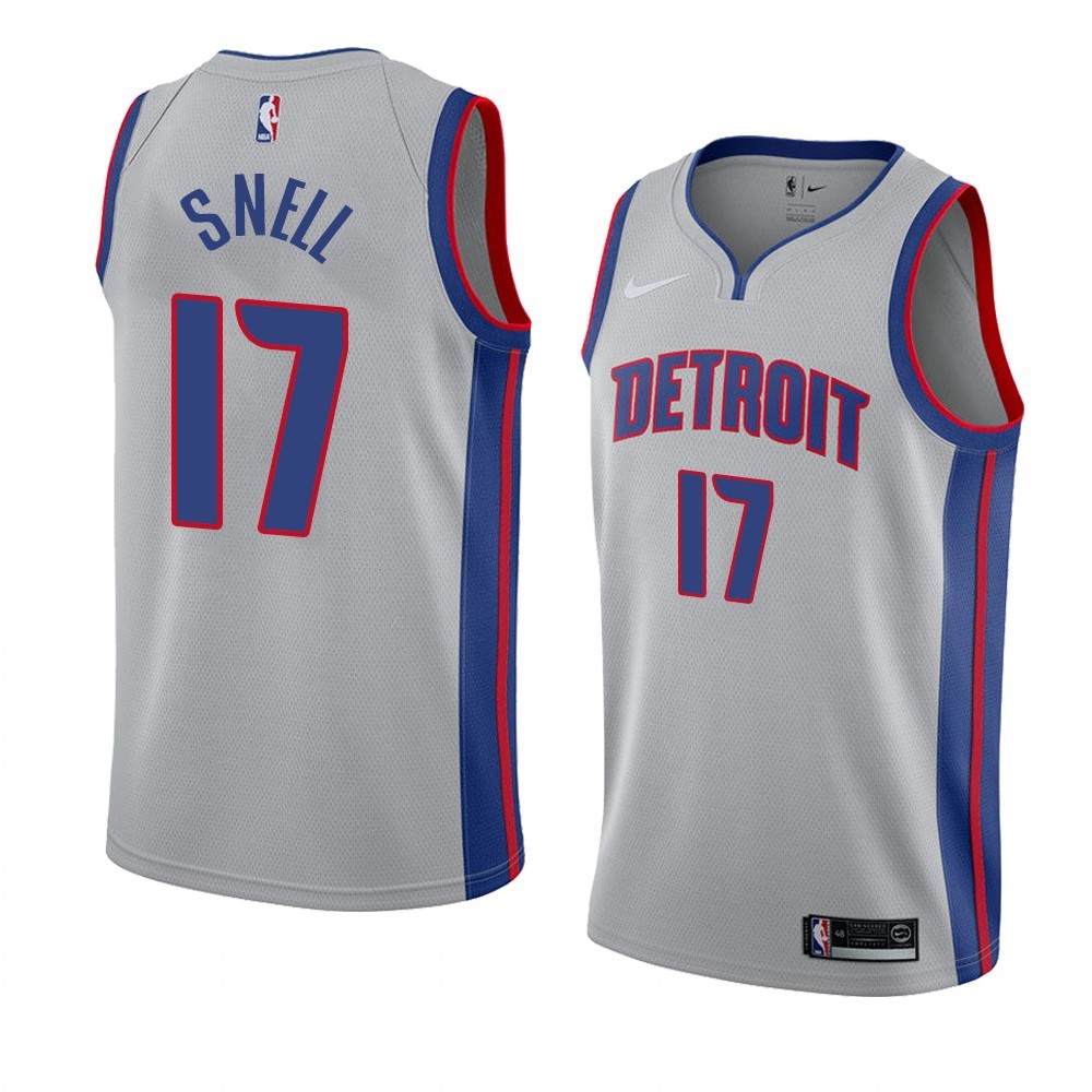 Maglia NBA Nike Detroit Pistons #17 Tony Snell Grigio Statement 2019-20 Acquista