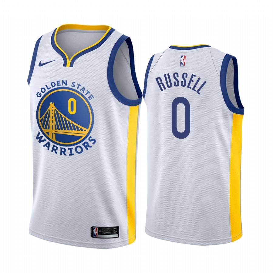 Maglia NBA Nike Golden State Warriors #0 D'Angelo Russell Bianco Association Acquista