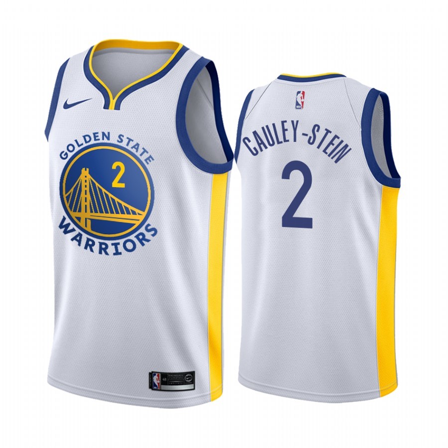 Maglia NBA Nike Golden State Warriors #2 Willie Cauley Stein Bianco Association Acquista