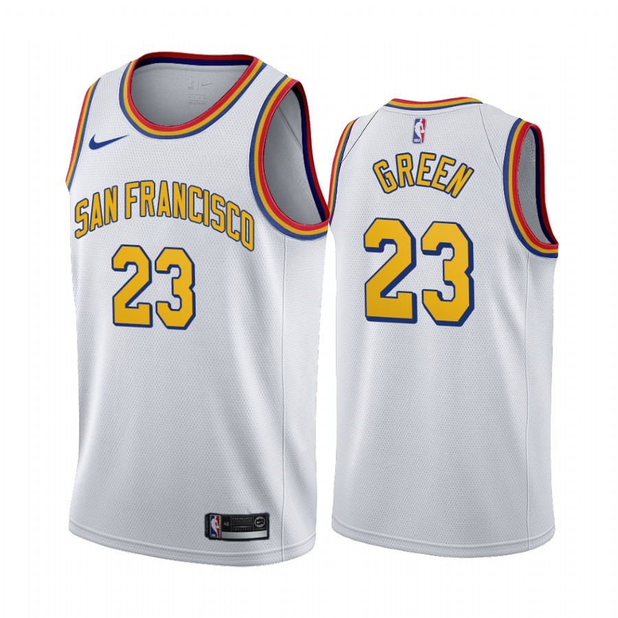 Maglia NBA Nike Golden State Warriors #23 Draymond Green Bianco Classic Edition 2019-20 Acquista