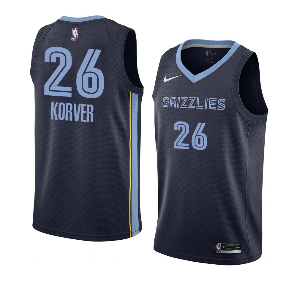 Maglia NBA Nike Menphis Grizzlies #26 Kyle Korver Marino Icon 2019-20 Acquista