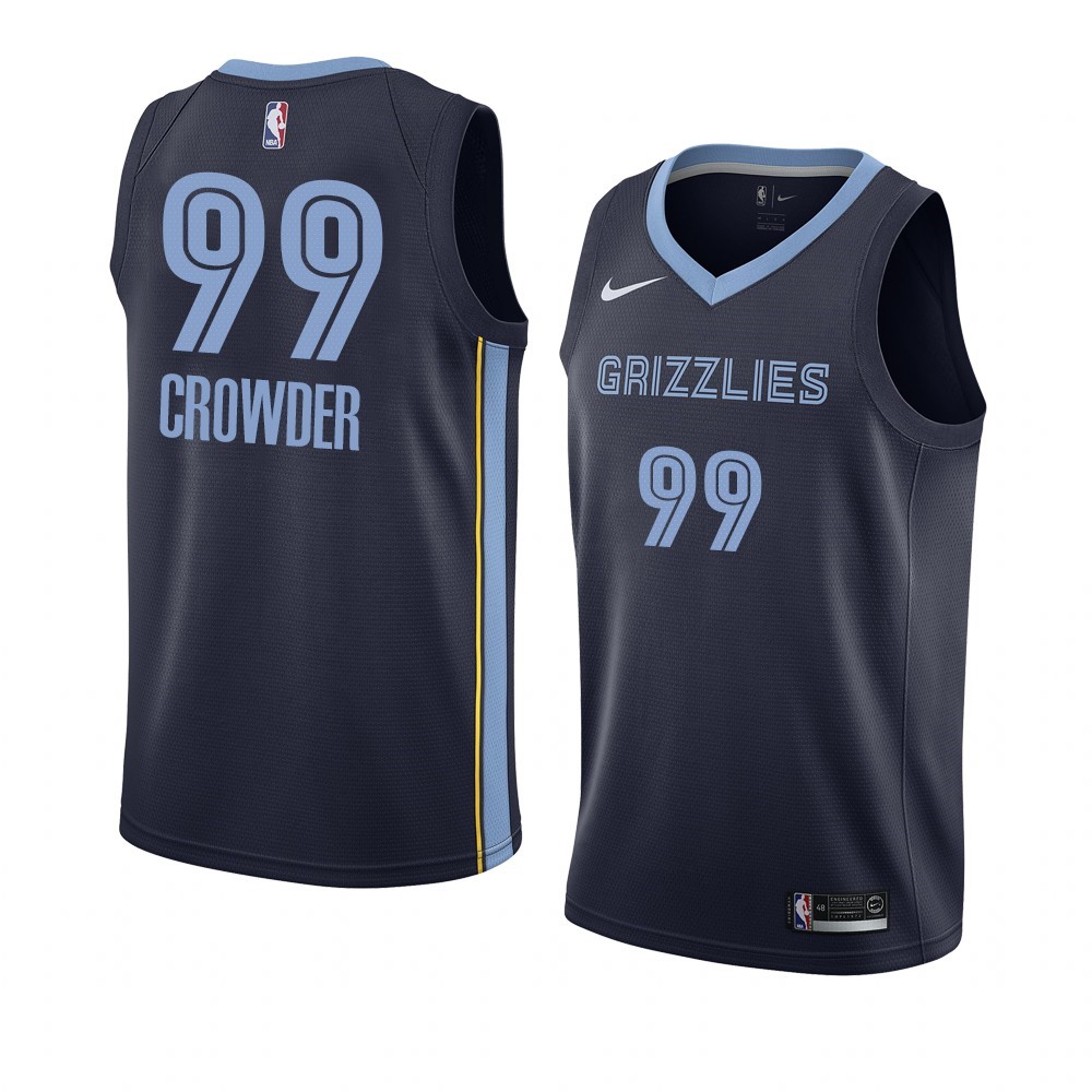 Maglia NBA Nike Menphis Grizzlies #99 Jae Crowder Marino Icon 2019-20 Acquista