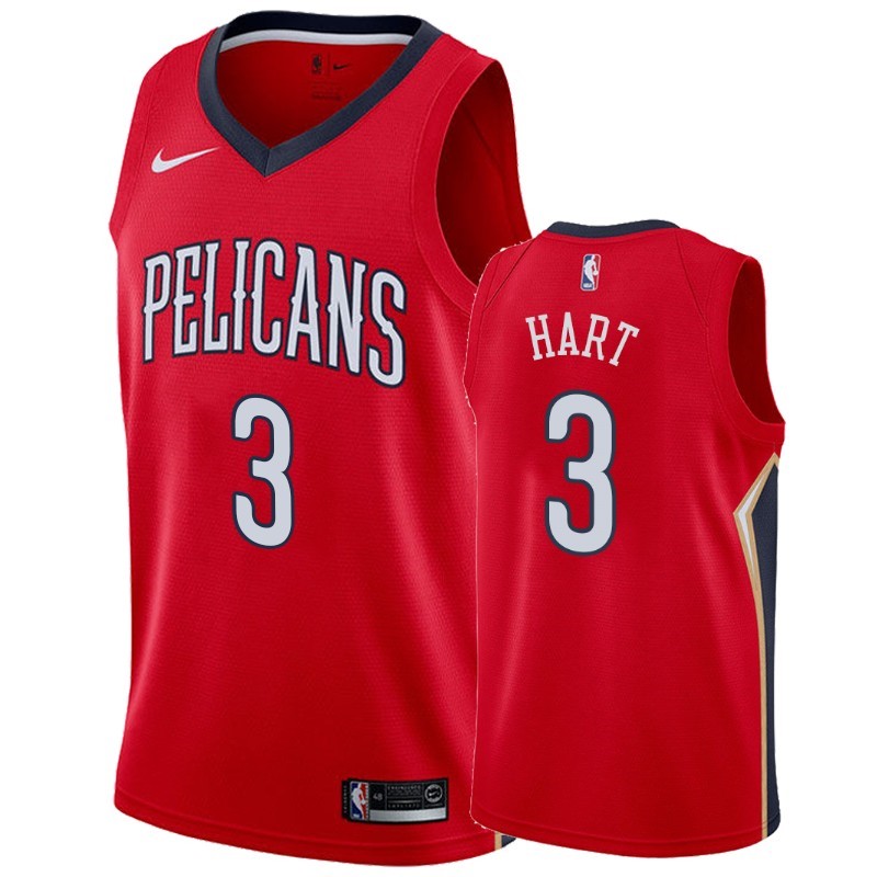 Maglia NBA Nike New Orleans Pelicans #3 Josh Hart Rosso Statement 2019-20 Acquista