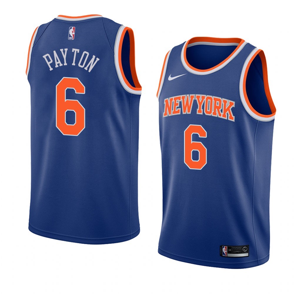 Maglia NBA Nike New York Knicks #6 Elfrid Payton Blu Icon 2019-20 Acquista