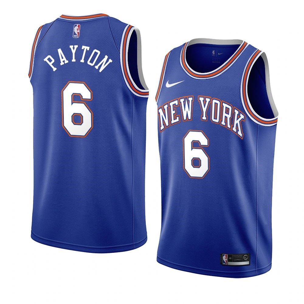 Maglia NBA Nike New York Knicks #6 Elfrid Payton Blu Statement 2019-20 Acquista
