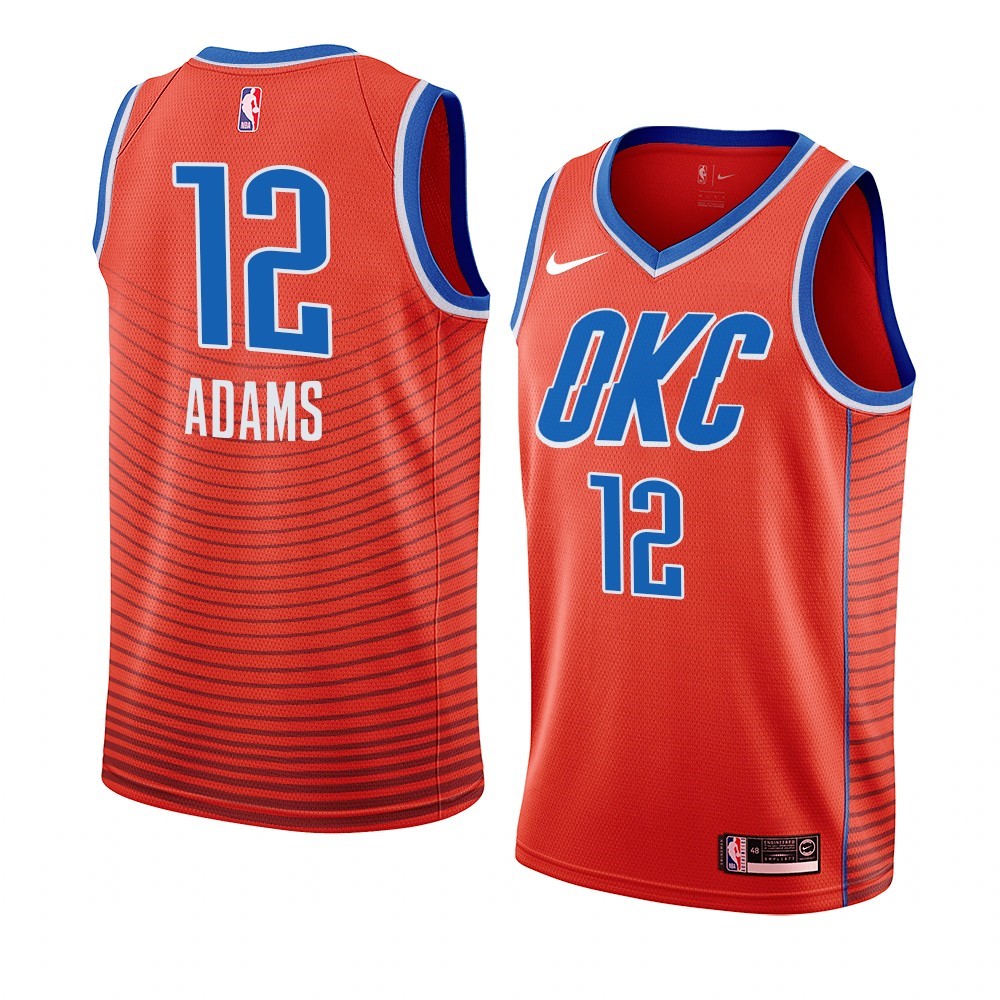 Maglia NBA Nike Oklahoma City Thunder #12 Steven Adams Orange Statement 2019-20 Acquista