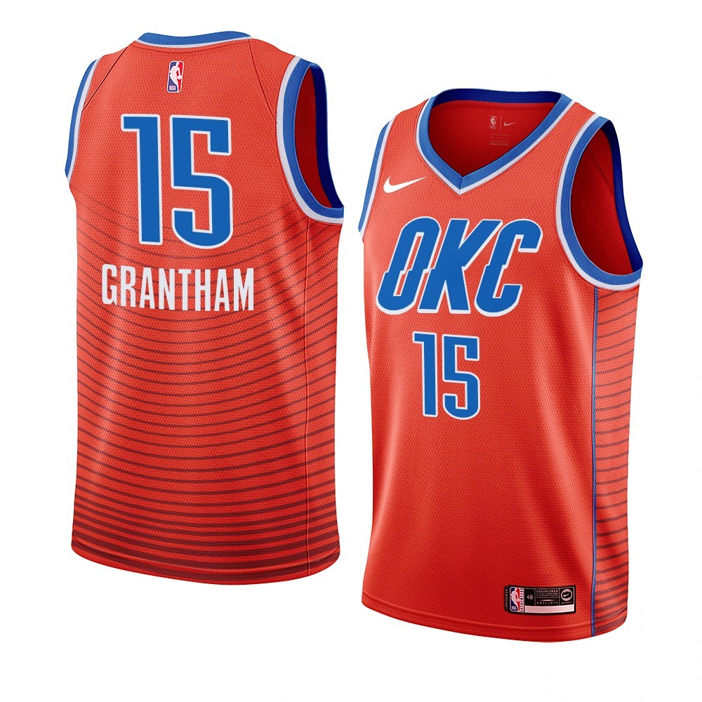Maglia NBA Nike Oklahoma City Thunder #15 Donte Grantham Orange Statement 2019-20 Acquista