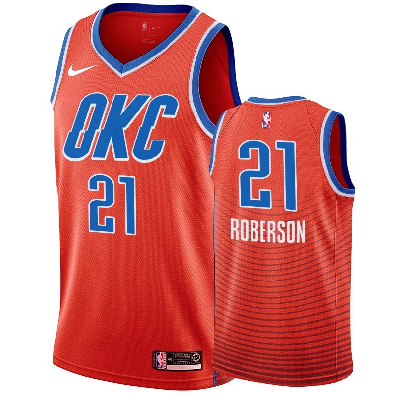 Maglia NBA Nike Oklahoma City Thunder #21 Andre Roberson Orange Statement 2019-20 Acquista