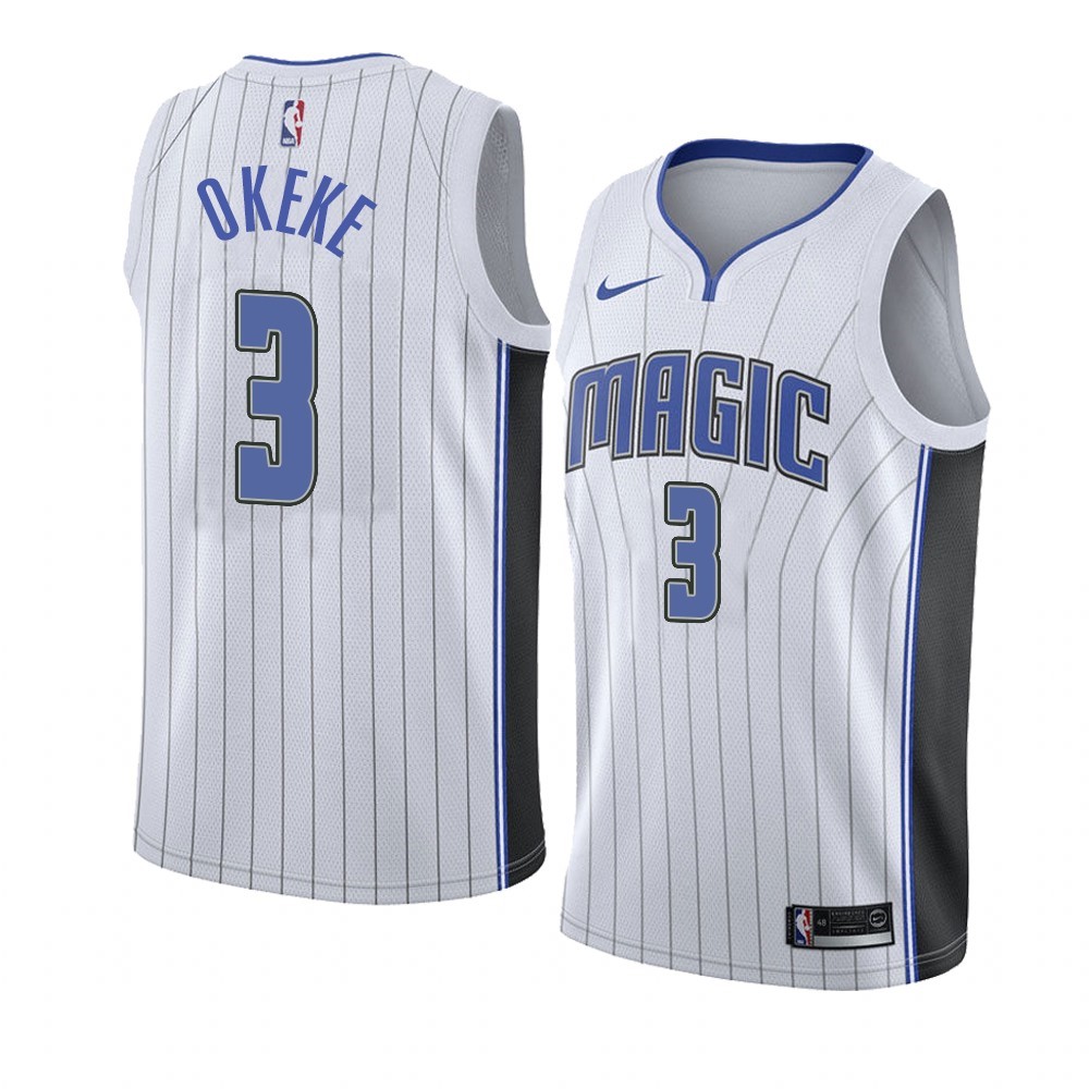 Maglia NBA Nike Orlando Magic #3 Chuma Okeke Bianco Association 2019-20 Acquista