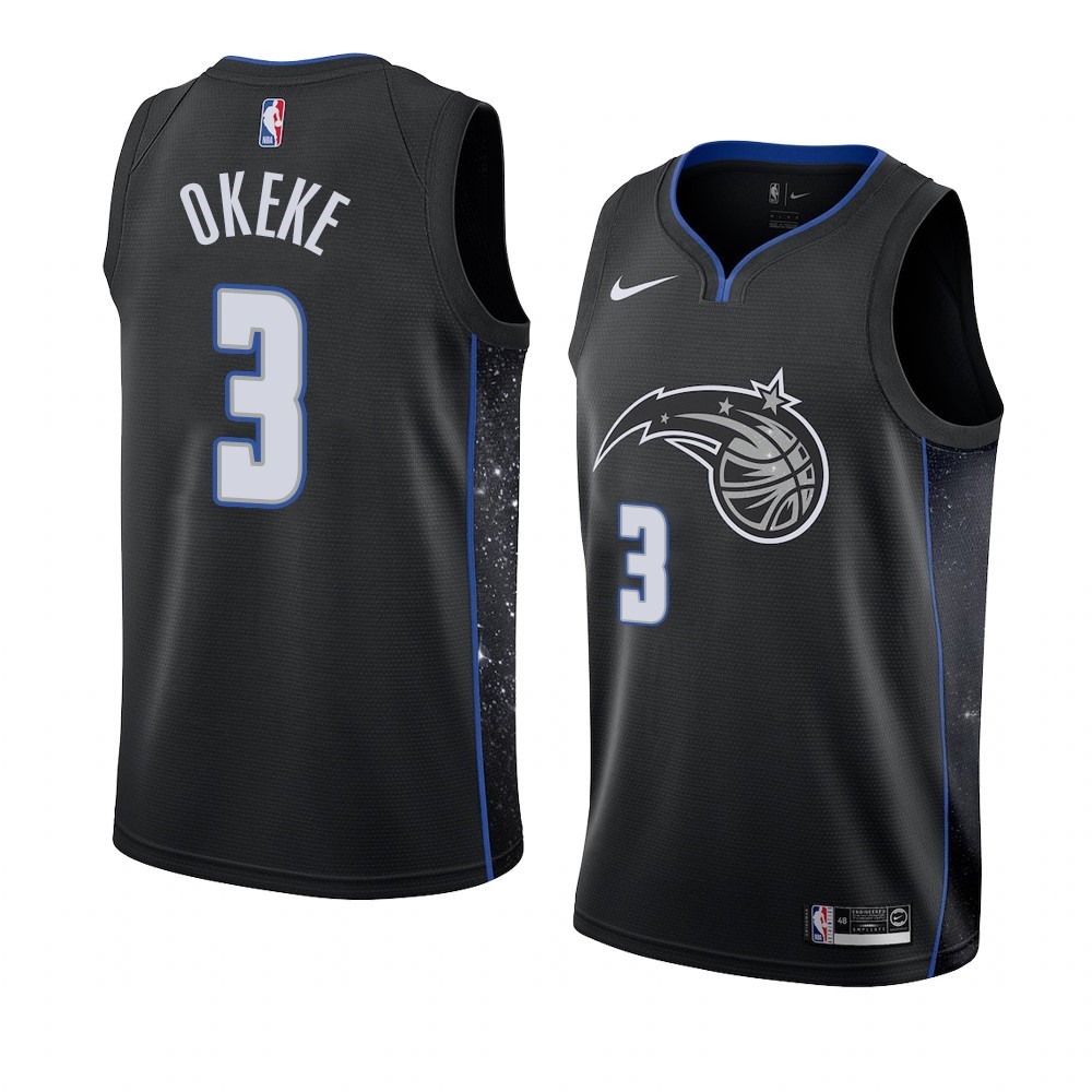 Maglia NBA Nike Orlando Magic #3 Chuma Okeke Nero Città 2019-20 Acquista