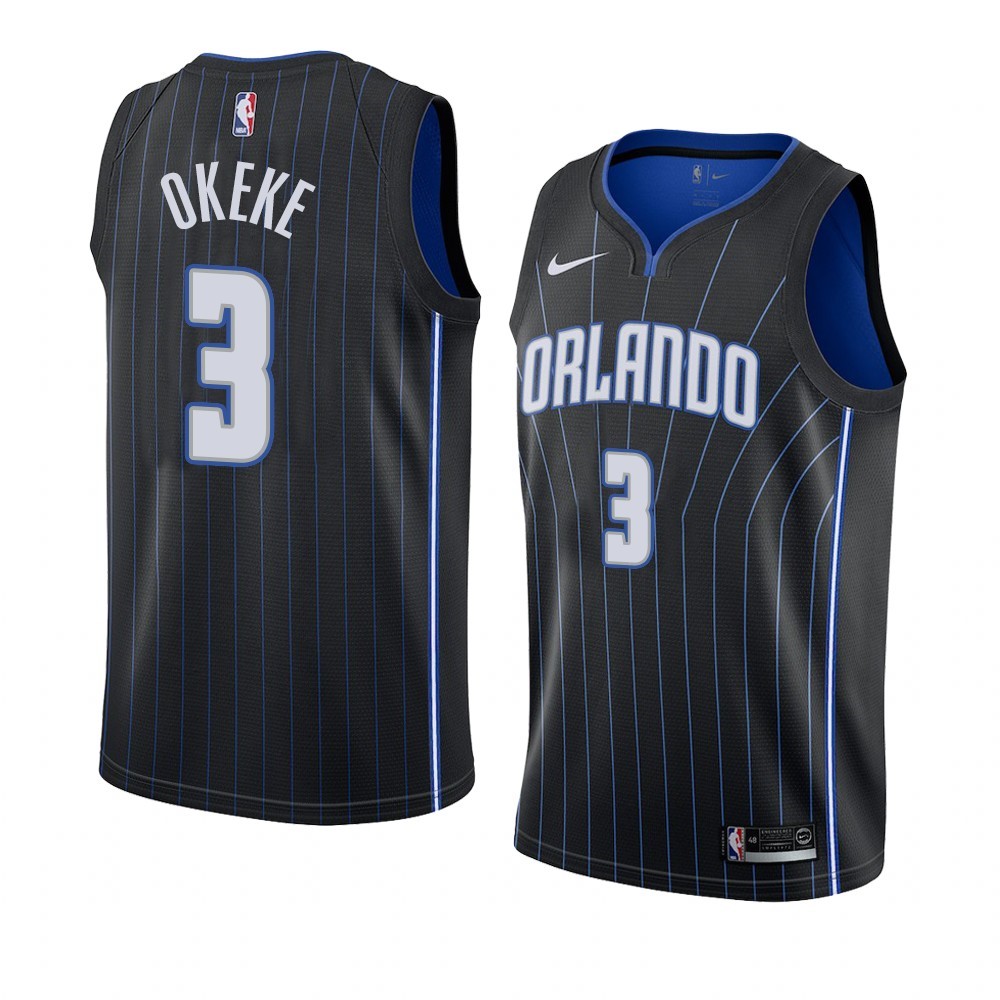 Maglia NBA Nike Orlando Magic #3 Chuma Okeke Nero Statement 2019-20 Acquista