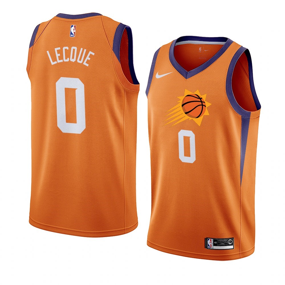 Maglia NBA Nike Phoenix Suns #0 Jalen Lecque Orange Statement 2019-20 Acquista