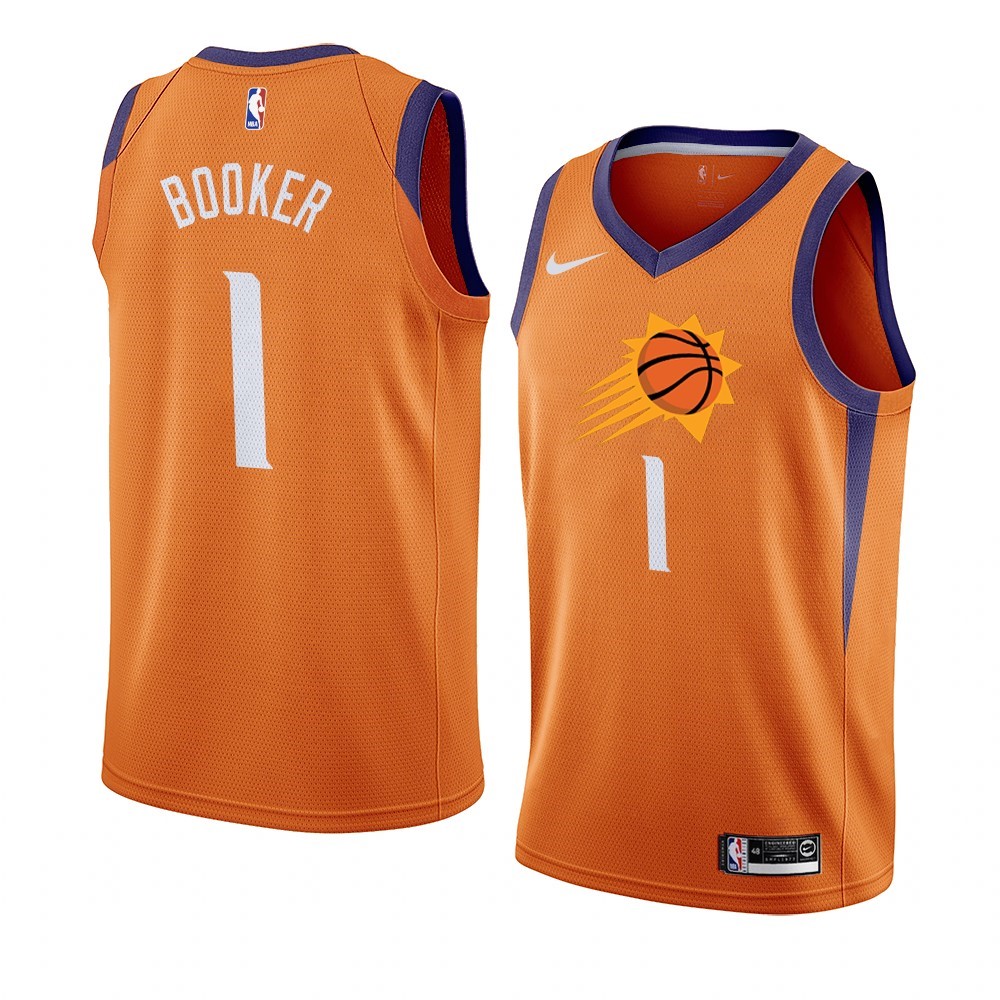 Maglia NBA Nike Phoenix Suns #1 Devin Booker Orange Statement 2019-20 Acquista