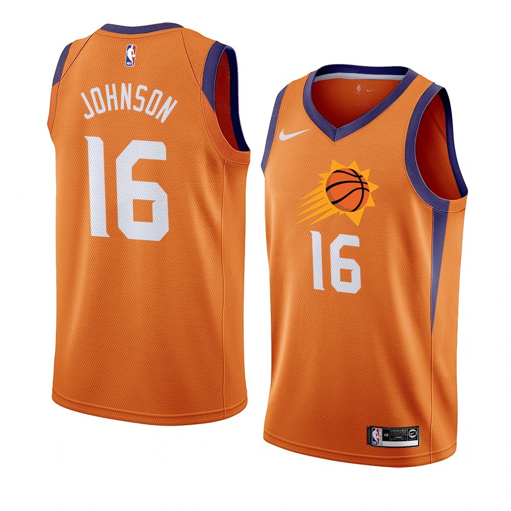 Maglia NBA Nike Phoenix Suns #16 Tyler Johnson Orange Statement 2019-20 Acquista