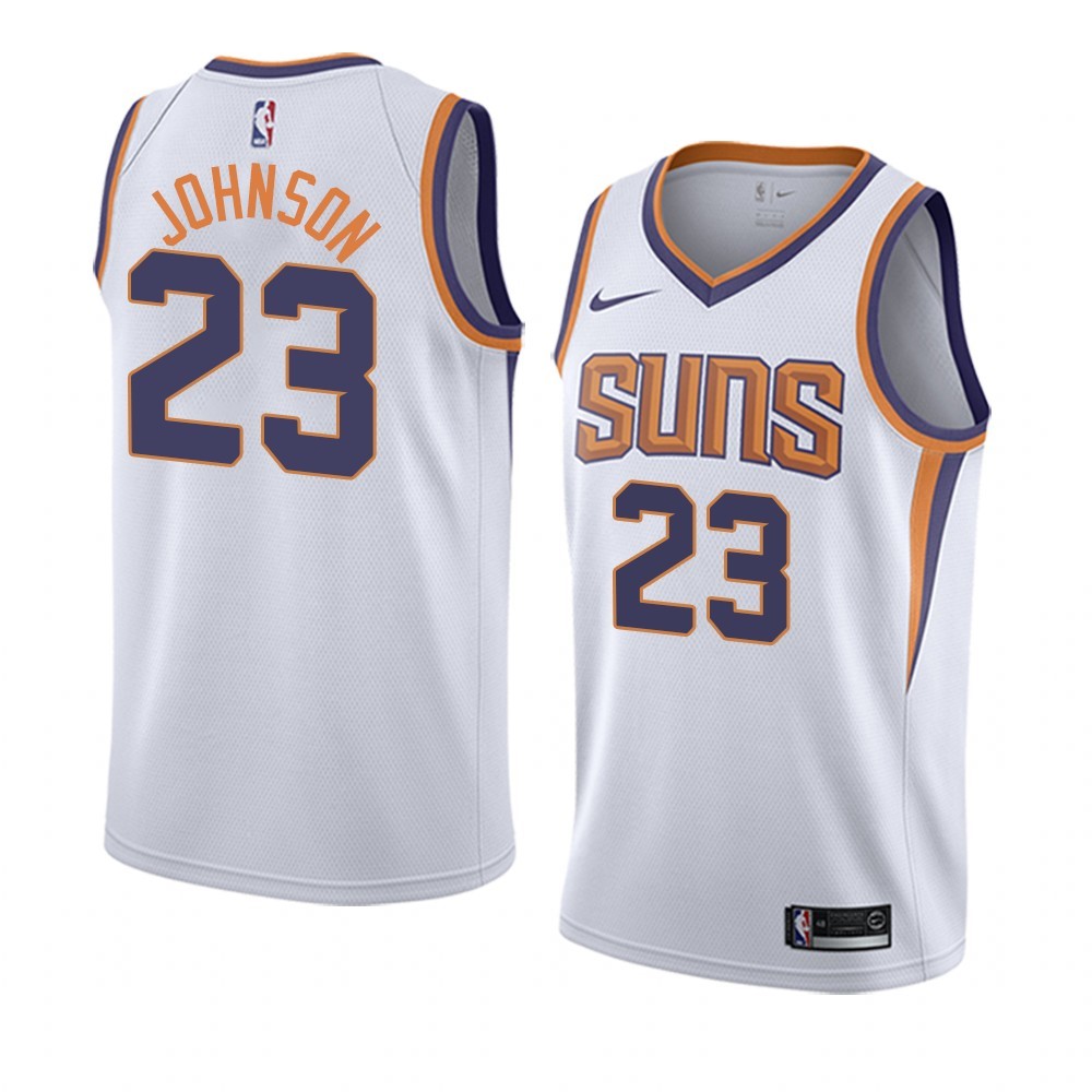 Maglia NBA Nike Phoenix Suns #23 Cameron Johnson Bianco Association 2019-20 Acquista