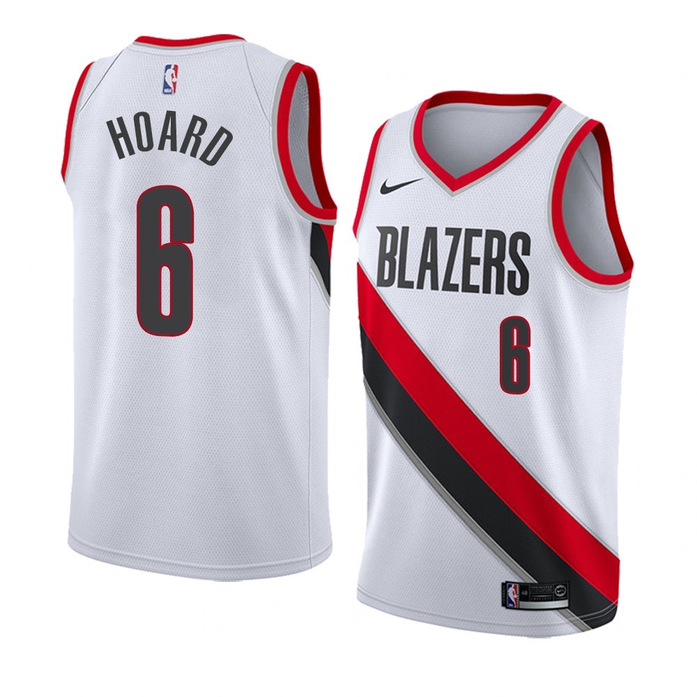 Maglia NBA Nike Portland Trail Blazers #6 Jaylen Hoard Bianco Association 2019-20 Acquista