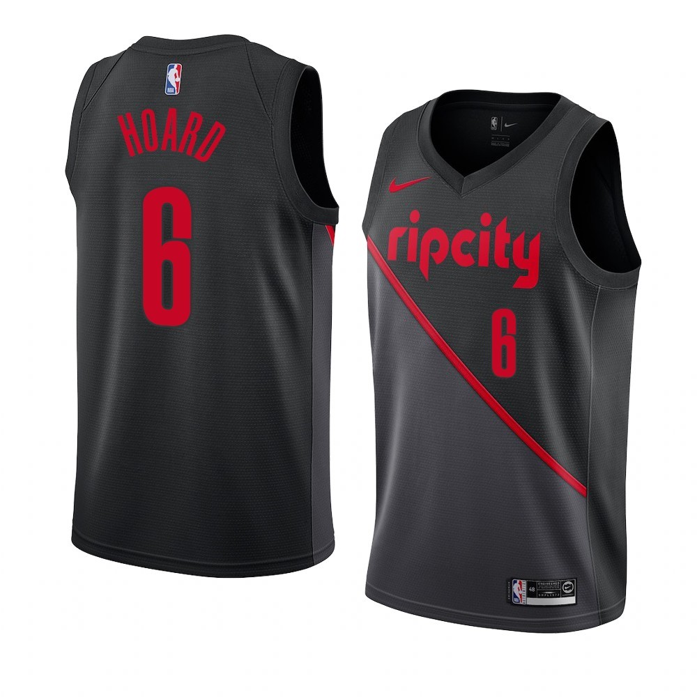 Maglia NBA Nike Portland Trail Blazers #6 Jaylen Hoard Bianco Città 2019-20 Acquista